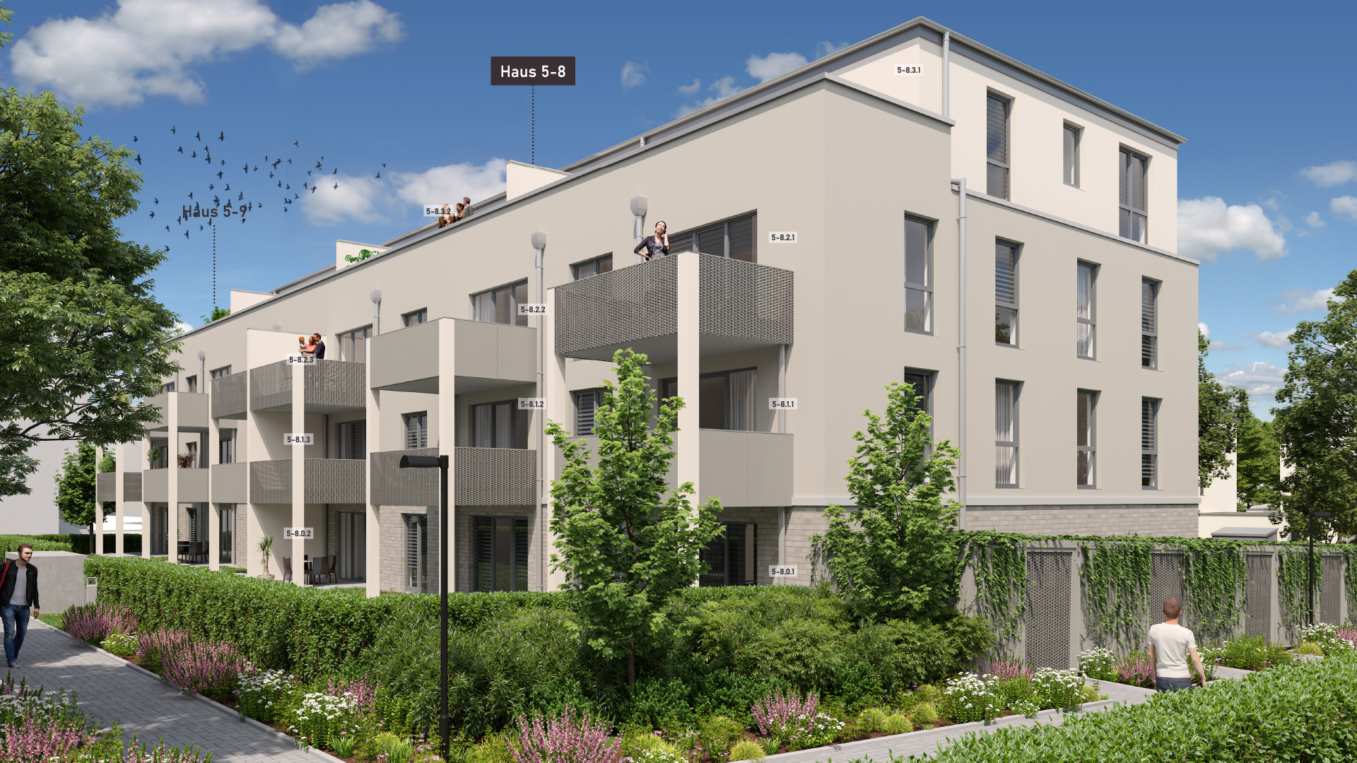 Eigentumswohnungen Landwehr Quartier Hattersheim - Baufeld 5 - Außenansicht