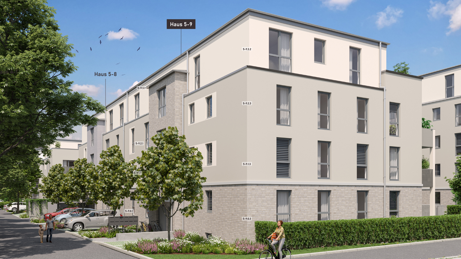 Eigentumswohnungen Landwehr Quartier Hattersheim - Baufeld 5 - Außenansicht