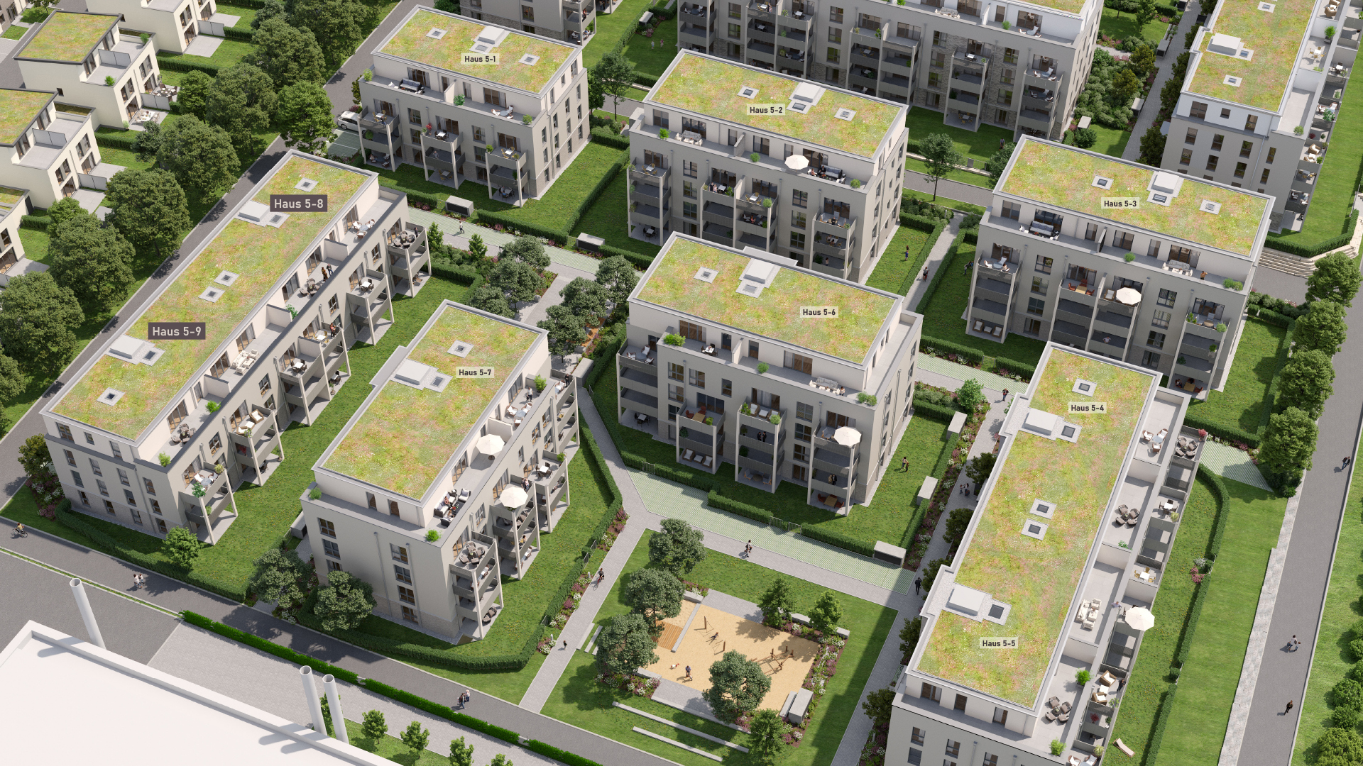 Eigentumswohnungen Landwehr Quartier Hattersheim - Baufeld 5 - Außenansicht